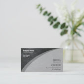 Elegante grijze huid visitekaartje (Staand voorkant)