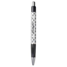 Elegante grijze liefde gepersonaliseerde naam pen