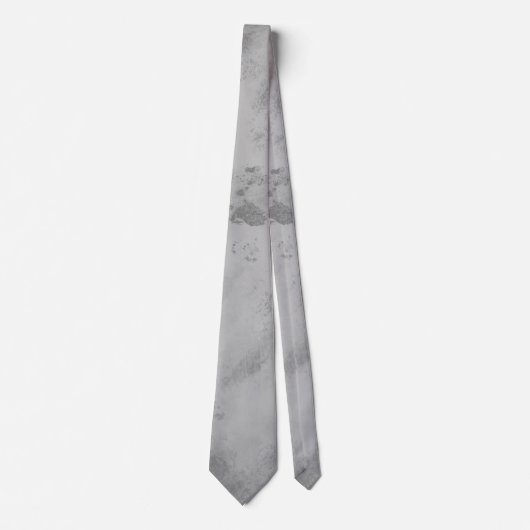Elegante grijze marmeren patroon stropdas (Voorkant)