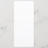 Elegante Grijze Minimalistische Menu (Achterkant)