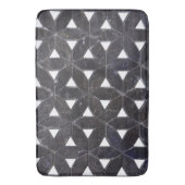 elegante grijze mozaïek bloem van het leven Tegel Badmat (Voorkant Verticaal)