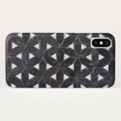 elegante grijze mozaïek bloem van het leven Tegel Case-Mate iPhone Case (Achterkant (horizontaal))