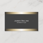 Elegante grijze nephaarden consultant visitekaartje (Voorkant)