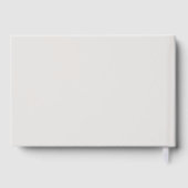 Elegante grijze potlood geschetste tak bruidsdouch gastenboek (Achterkant)