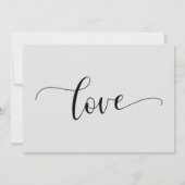 Elegante, grijze uitnodigingskaart voor uitgesteld kaart (Achterkant)