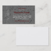 Elegante grijze visitekaartjes (Voorkant / Achterkant)