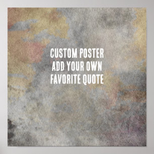 Elegante grijze waterverf kunst toevoegen jouw tek poster