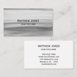 Elegante Grijze Waterverf Winter Boho Visitekaartje