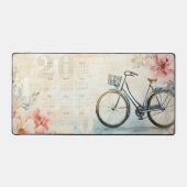 Elegante  grillige fietskalender 2026 bureaumat (Voorkant)