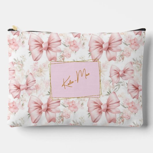 *Elegante grillige gepersonaliseerde Coquette Bow Etui (Voorkant)