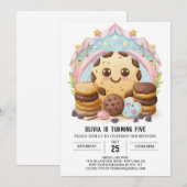 Elegante grillige Happy Cookies Verjaardag Kaart (Voorkant / Achterkant)