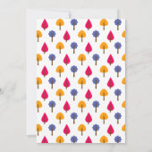 Elegante grillige kleurrijke rustieke herfst bruil save the date (Achterkant)