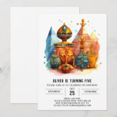 Elegante grillige oude Egypte piramides Verjaardag Kaart (Voorkant / Achterkant)