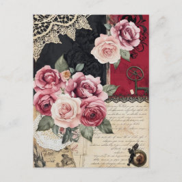 Elegante grillige romantische gotische Vintage Briefkaart