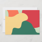 Elegante grillige seizoen groeten familie foto feestdagenkaart (Achterkant)