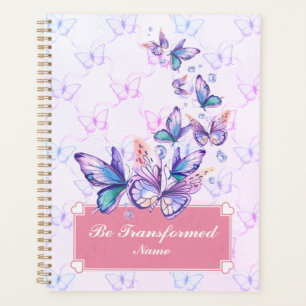elegante, grillige vlinderthema aangepaste planner