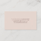 Elegante Grip Glitter Beauty Monogrammed Visitekaartje (Achterkant)