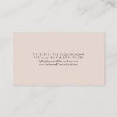 Elegante Grip Glitter Beauty Monogrammed Visitekaartje (Achterkant)