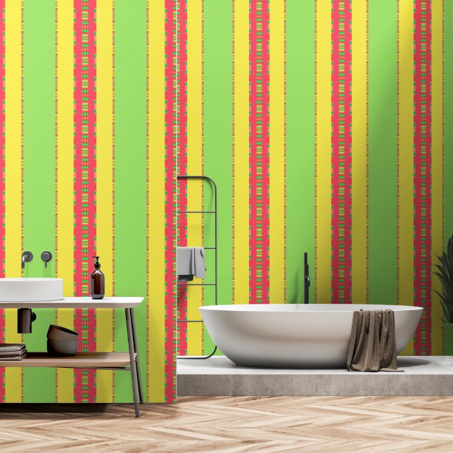 Elegante Groen Behang (Badkamer)