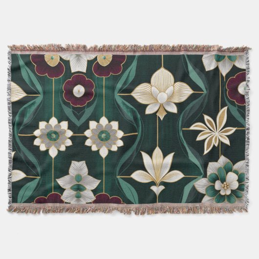Elegante Groen Deken (Voorkant)
