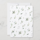 Elegante groen en gouden RSVP bruiloft Kaart (Achterkant)