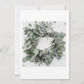 Elegante groen en wit bruiloft uitnodiging Kaart (Achterkant)