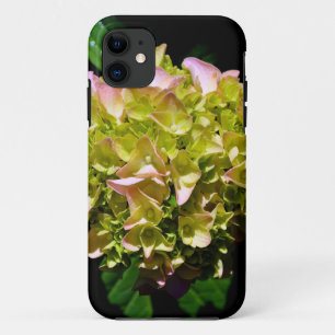 Elegante groen geel roze Hydrangea bloemen Case-Mate iPhone Case