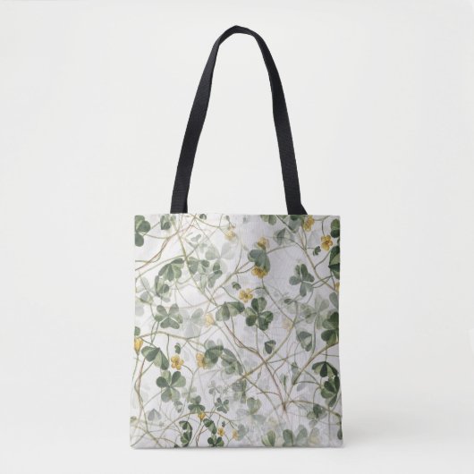 Elegante  Groen Gouden Botanische Illustratie Tote Bag (Voorkant)