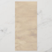 Elegante groen orthodoxe Christelijke begrafenis Menu (Achterkant)