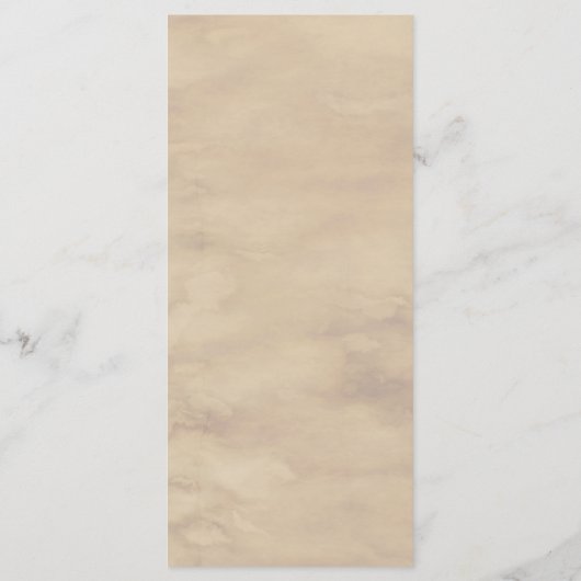 Elegante groen orthodoxe Christelijke begrafenis Menu (Achterkant)