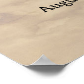 Elegante groen orthodoxe Christelijke begrafenis Poster (Hoek)