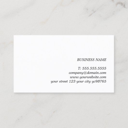 Elegante Groen Wit Vet Monogram Consultant Visitekaartje (Achterkant)