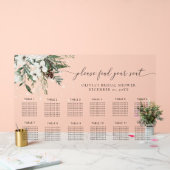 Elegante groenblijvende bruiloft Acryl zitkaart Bord (Huwelijk)