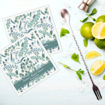 Elegante groene aangepaste bruidsdouche 