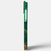 Elegante groene abstracte achtergrond met glitters Case-Mate iPhone case (Achterkant / Links)