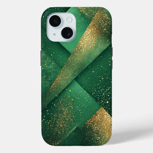 Elegante groene abstracte achtergrond met glitters Case-Mate iPhone case (Achterkant)