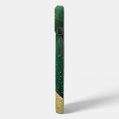 Elegante groene abstracte achtergrond met glitters Case-Mate iPhone case (Achterkant / Links)