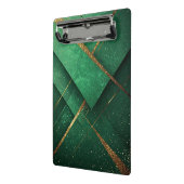 Elegante Groene Abstracte Chic Bureaublad Accessoi Mini Klembord (Angled2)
