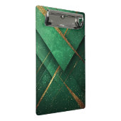 Elegante Groene Abstracte Chic Bureaublad Accessoi Mini Klembord (Schuin)
