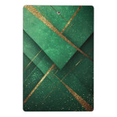 Elegante Groene Abstracte Chic Bureaublad Accessoi Mini Klembord (Achterkant)