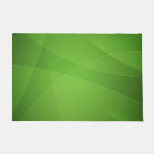 Elegante Groene Abstracte Deurmat (Voorkant)
