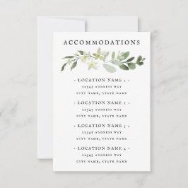 Elegante groene accommodaties Behuizing Kaart