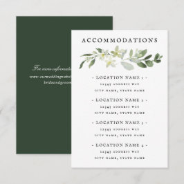 Elegante groene accommodaties Behuizing Kaart