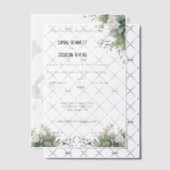 Elegante Groene Acryl Trouwuitnodiging Vellum Uitnodigingen (Offset (Uitnodiging))