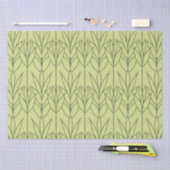 Elegante groene art deco bloempatroon chic modern tissuepapier (Craft)