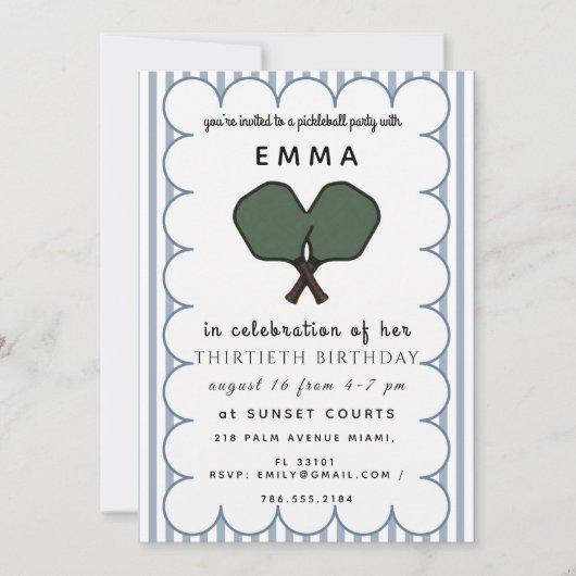 Elegante Groene Baby Shower Uitnodiging (Voorkant)