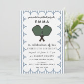 Elegante Groene Baby Shower Uitnodiging (Staand voorkant)