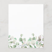 Elegante groene begroting trouw uitnodiging (Achterkant)