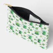 Elegante groene biermugs en shamrocks wit etui (Open)