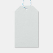 Elegante groene blad bruiloft bedankt cadeaulabel (Achterkant)
